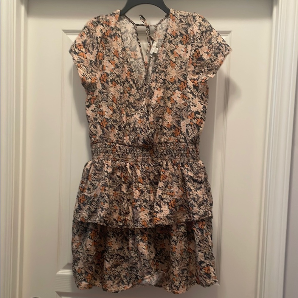 American Eagle Outfitters Tan Brown Tiered Mini Dress‎